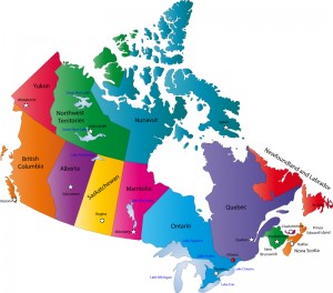 نقشه کانادا